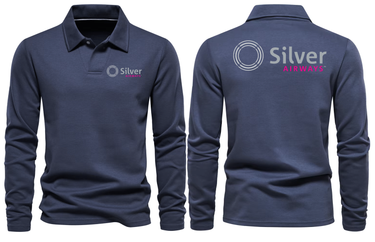 SILVER AIRWAYS LONG SLEEVE POLO
